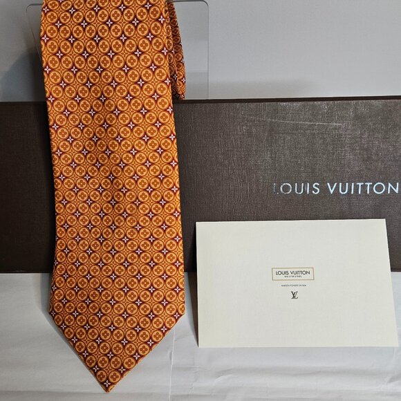 Louis Vuitton 100% Silk Mens Tie - Full Inclusion
